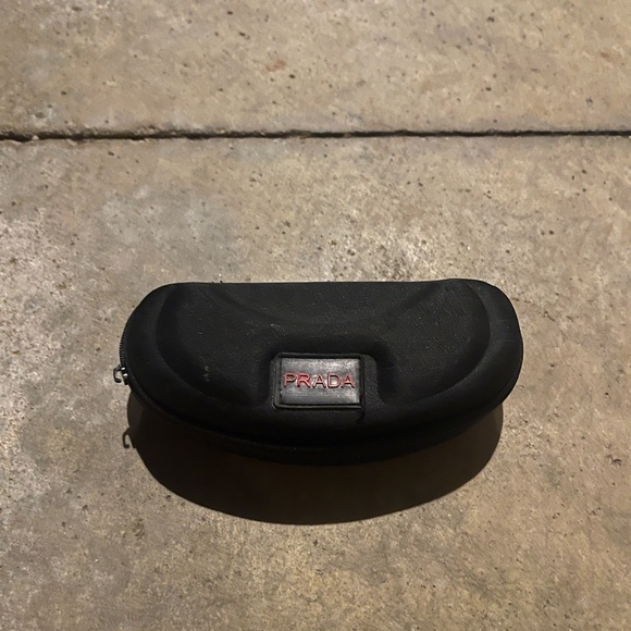 Prada Vintage Y2K Gold Beige Retro Sunglasses SPR 52H 5AK-6S1 - Picture 6 of 7